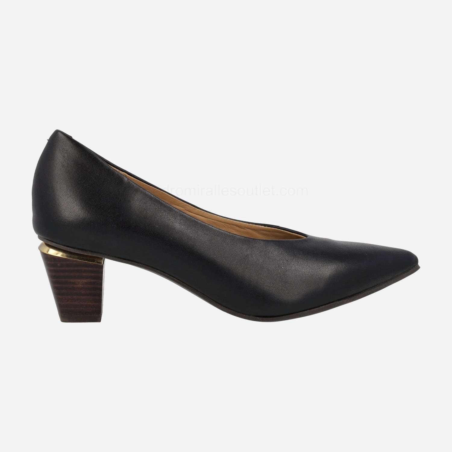 (image for) Baoji black leather pumps with 5 cm heels | pedro miralles outlet-1794