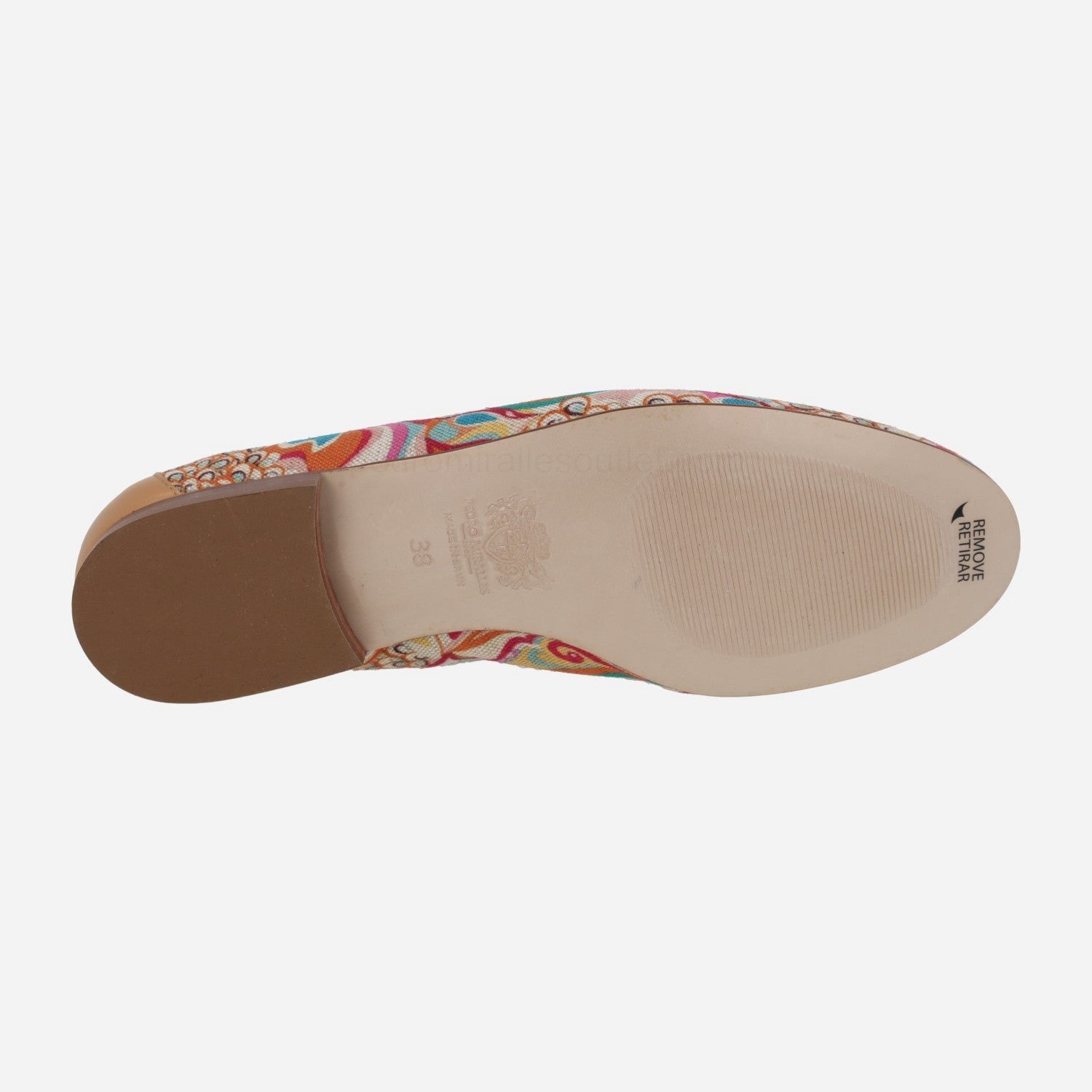 (image for) Leather and printing fabric mulicolor moccasins Etosha | pedro miralles outlet-1765