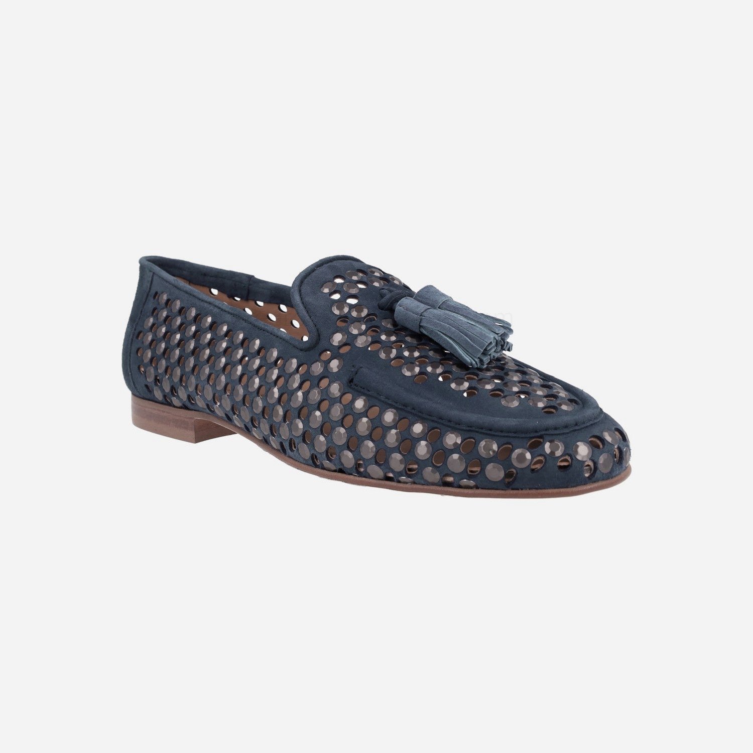 (image for) Ferrol Suede Moccasins with studs and tassels | pedro miralles outlet-1766