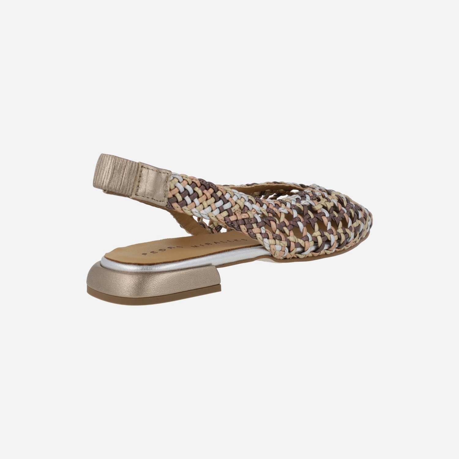 (image for) Olimpia Multi Metal braided leather ballerinas | pedro miralles outlet-1762