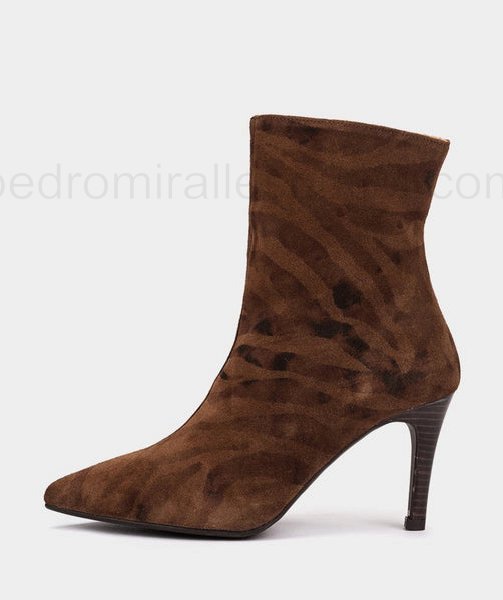 (image for) Pedro Miralles 24777BR-Ankle Boot Brown | pedro miralles outlet-1754